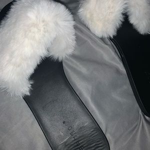 Bamboo furry sandals